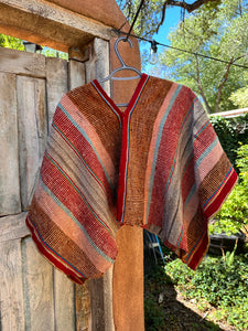 Cropped Poncho ~ Handwoven