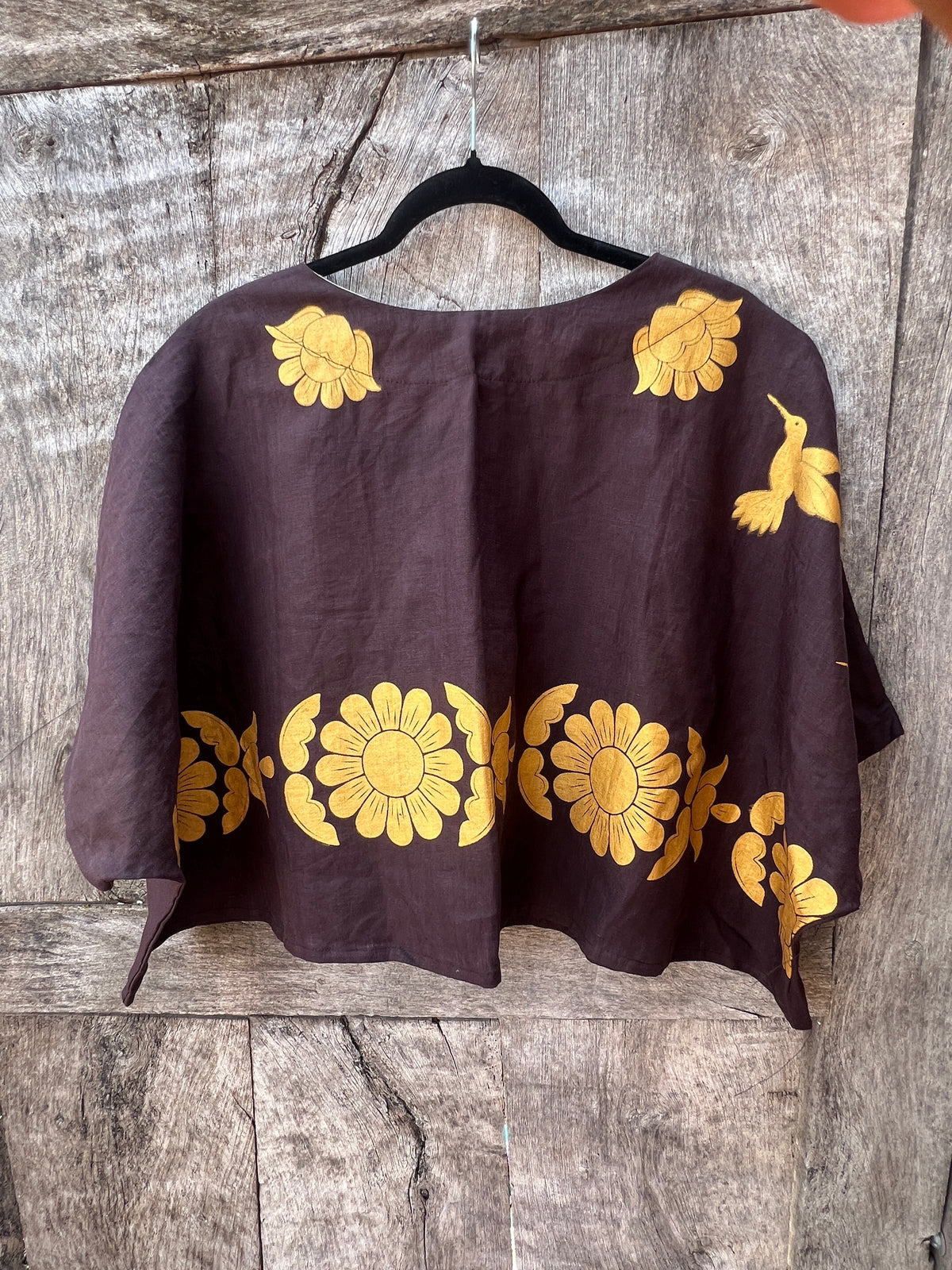 Screenprinted Draped Top • One Size Fits All