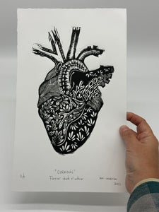 Corazon - Lino Print