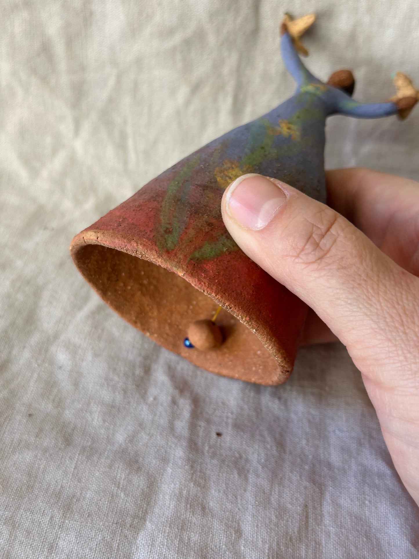 Dancel Bell - Purple and pink dress with hirds