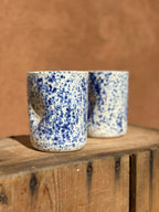 Blue Speckled - Ceramic Thumb Cup