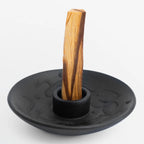 Chulucanas Black Matte Ceramic | Palo Santo Holder - Lizards