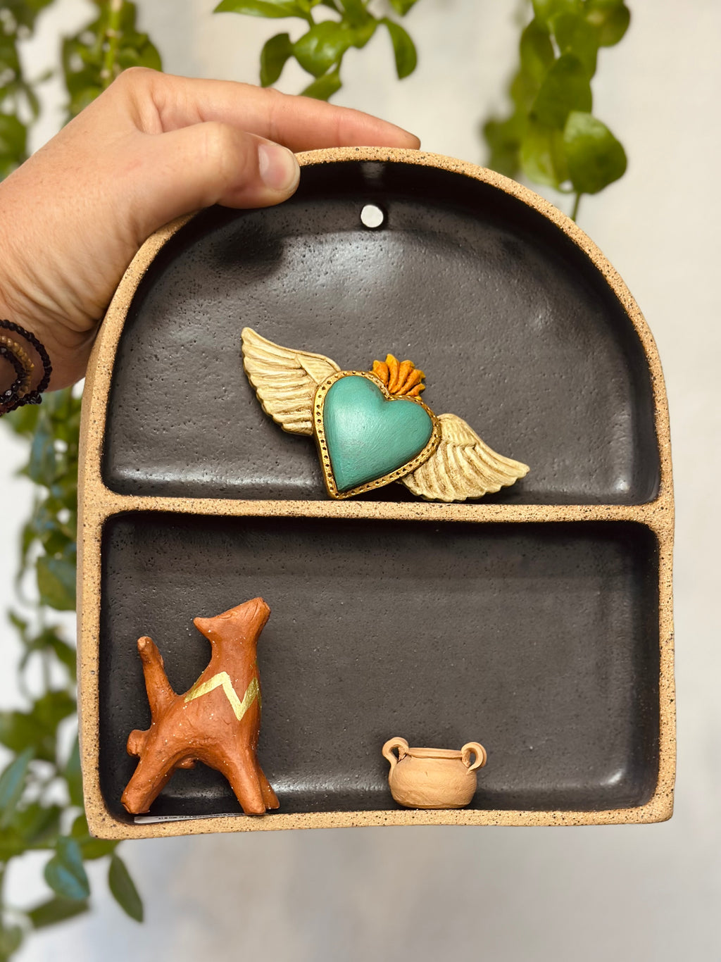 Treasure Shelf - Charcoal 7.5” Tall