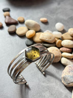 Mexican Amber Stacked Cuff Bracelet