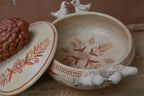 Bird Clay Bowl ~ with lid