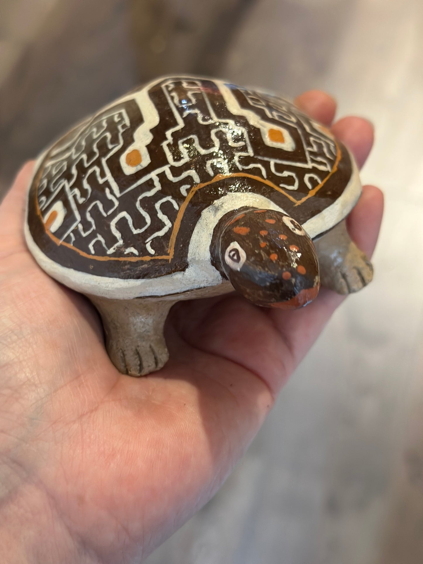 LShipibo Ceramic Turtle - two versions