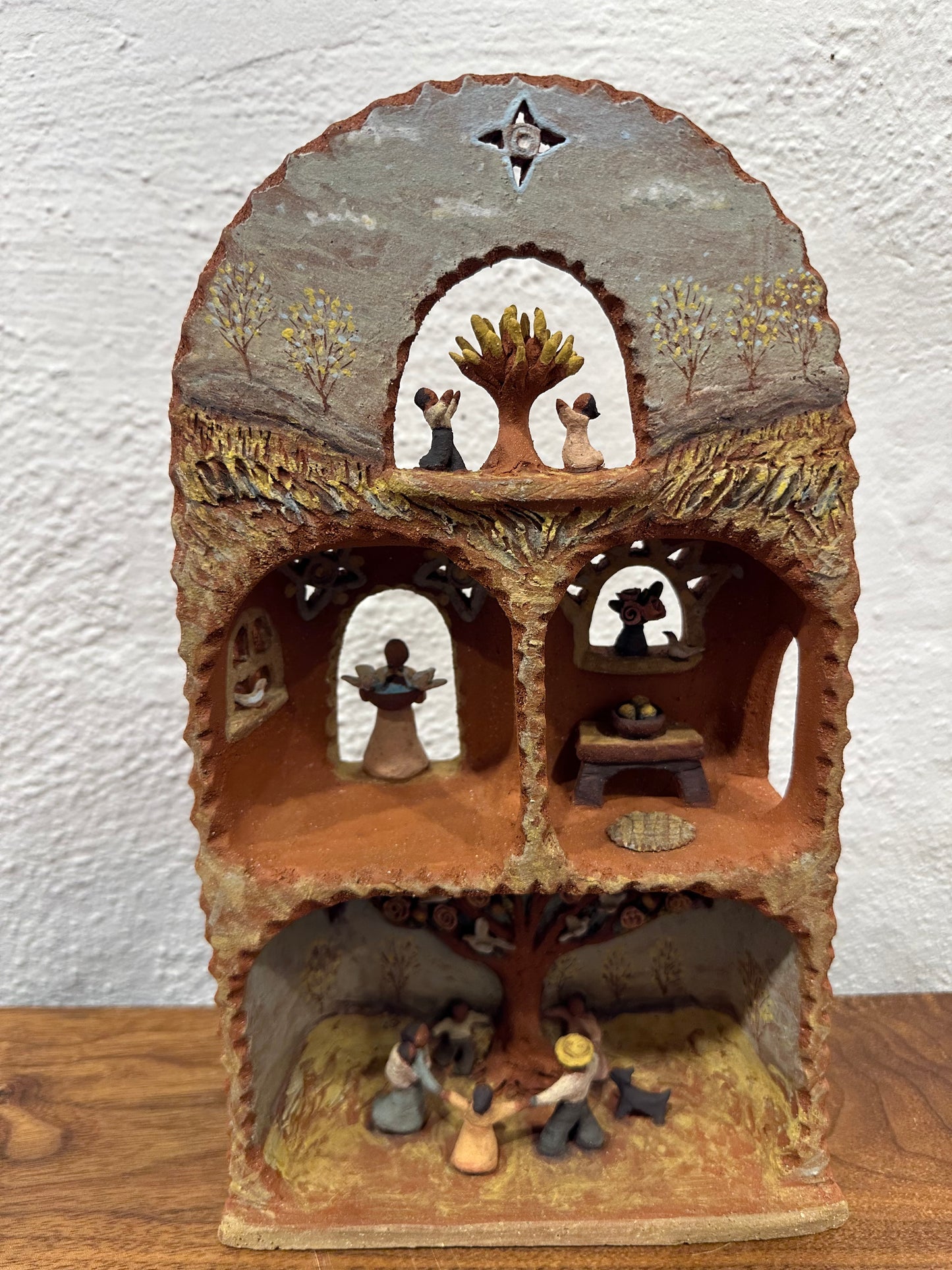 Family Time Altar - Clay Sculptural Piece