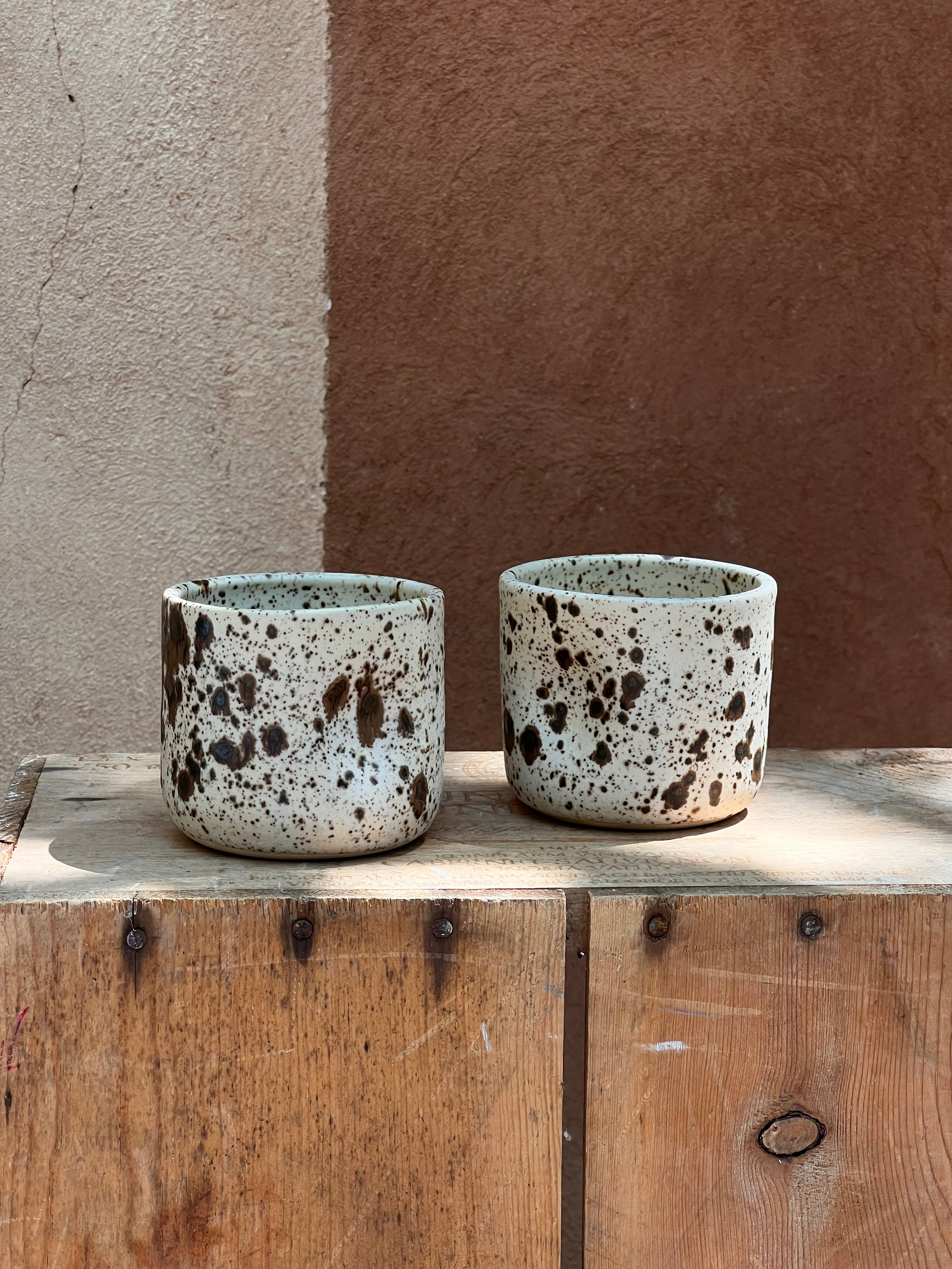 Mocha Freckle - Stoneware Thumb Cup