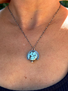 Kingman Turquoise Solitaire Necklace