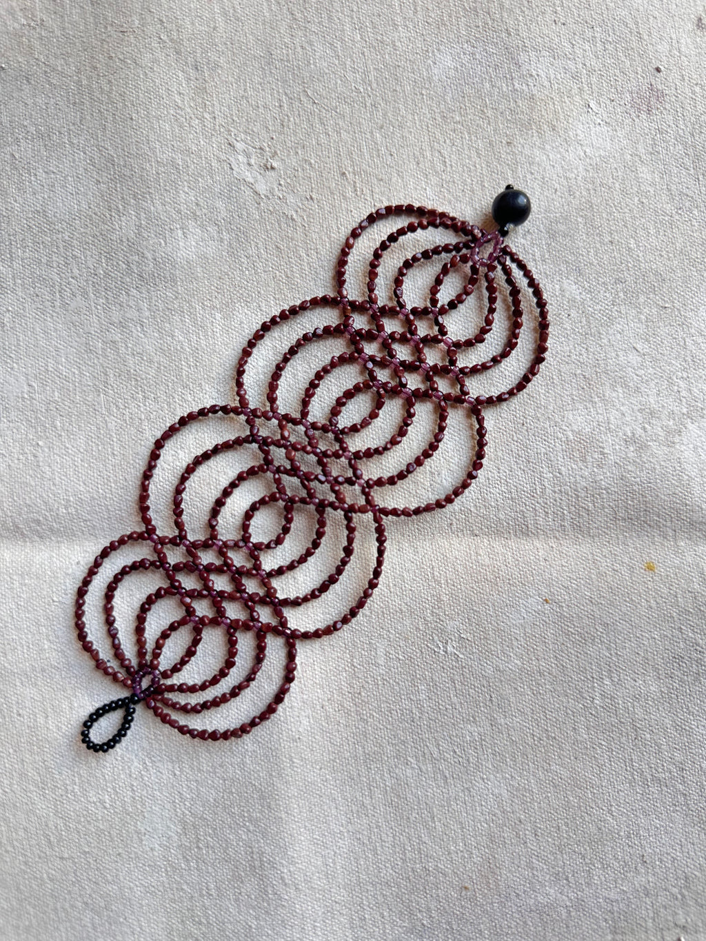 Bracelet Ikish - burgundy