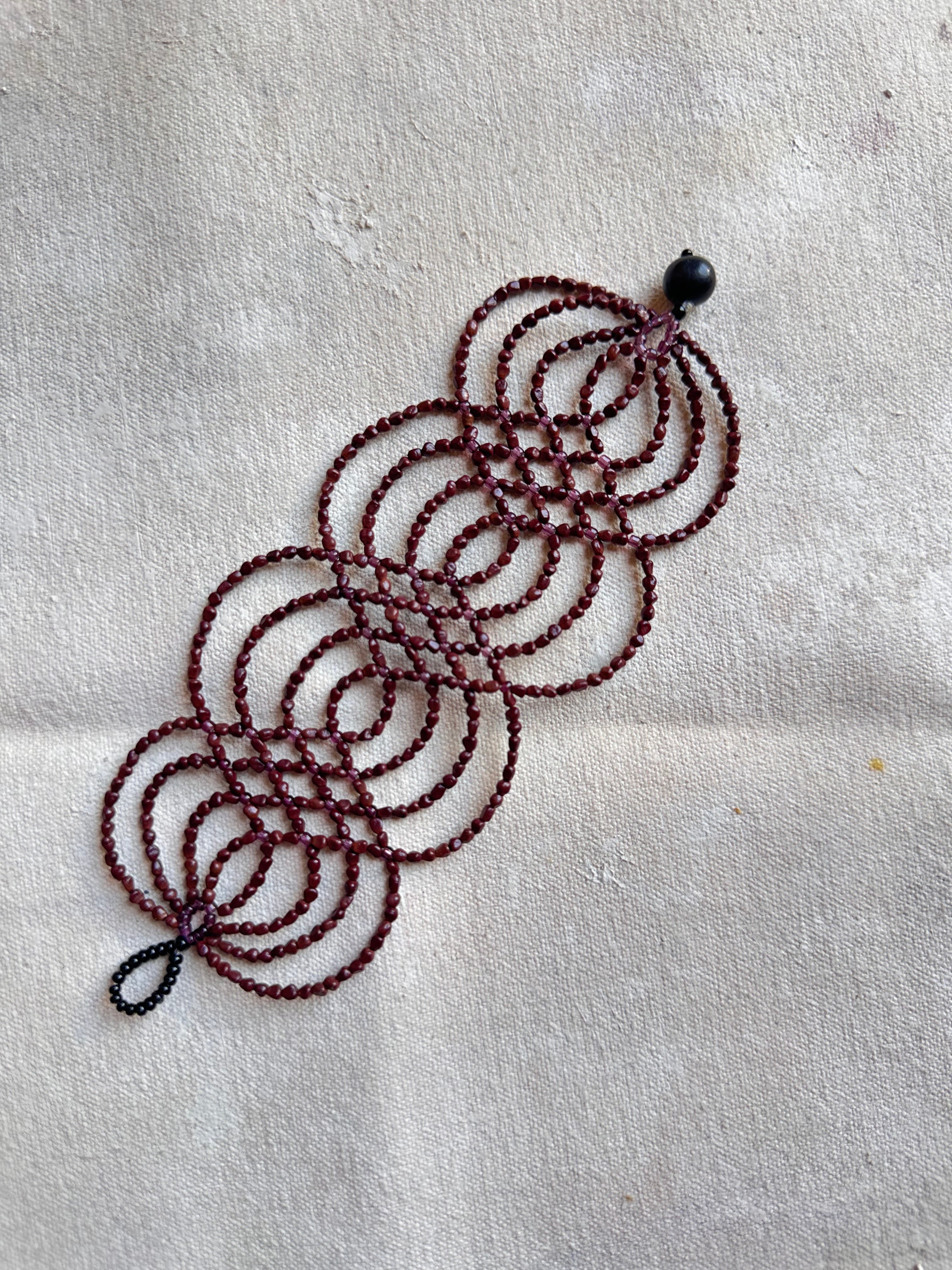 Bracelet Ikish - burgundy