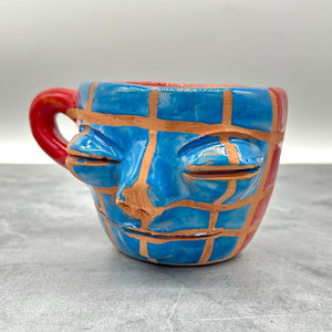 Face Mugs - Red Mexican Clay