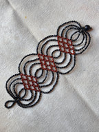 Bracelet Ikish - Black and Terracota