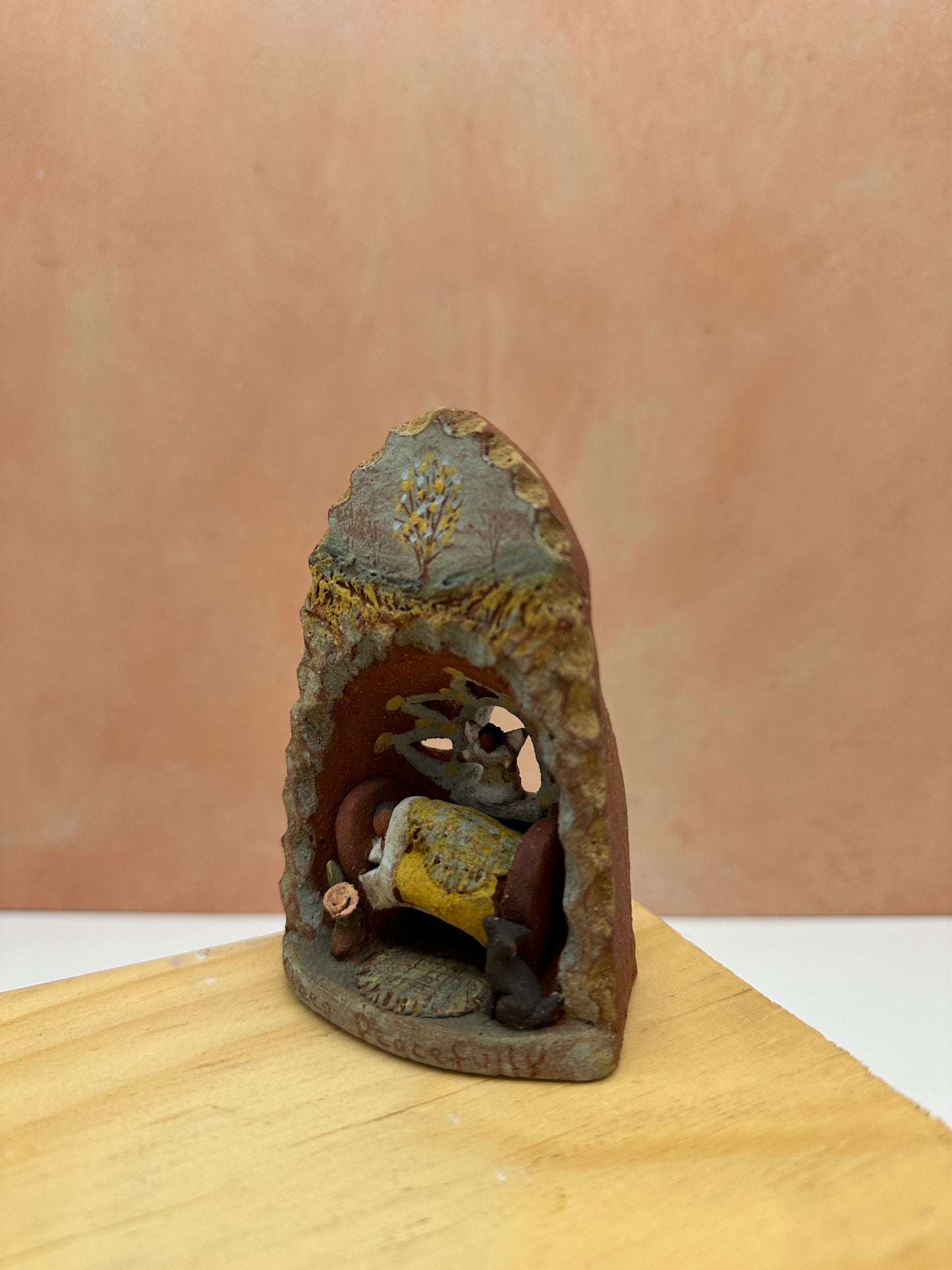 Little altar sculpture - Sleep peacefully