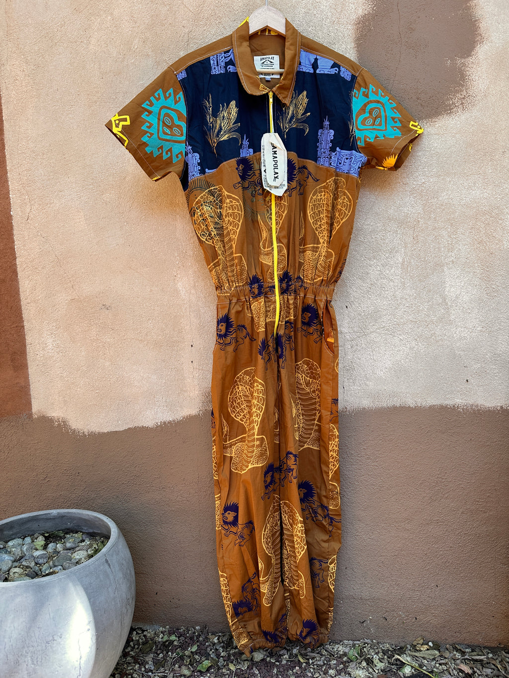 Screenprinted jumpsuit ~ X-Large
