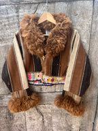 Alpaca fur jacket - Upcycled Bomber Jacket - Alpaca wool (Copy)