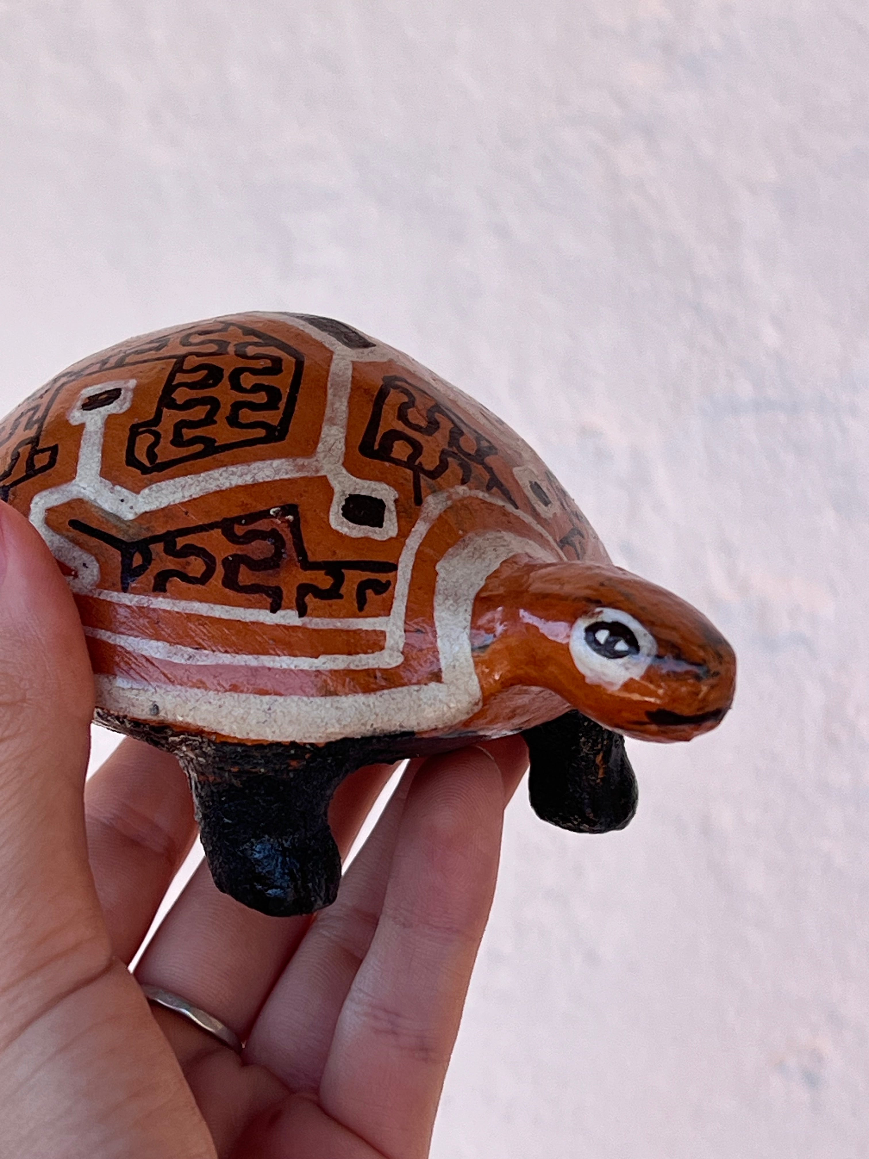 Shipibo Ceramic Turtle - three versions