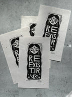 Reexistir - Linocut 9”x5”