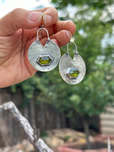 Load image into Gallery viewer, Diopside and Sterling Silver Earrings
