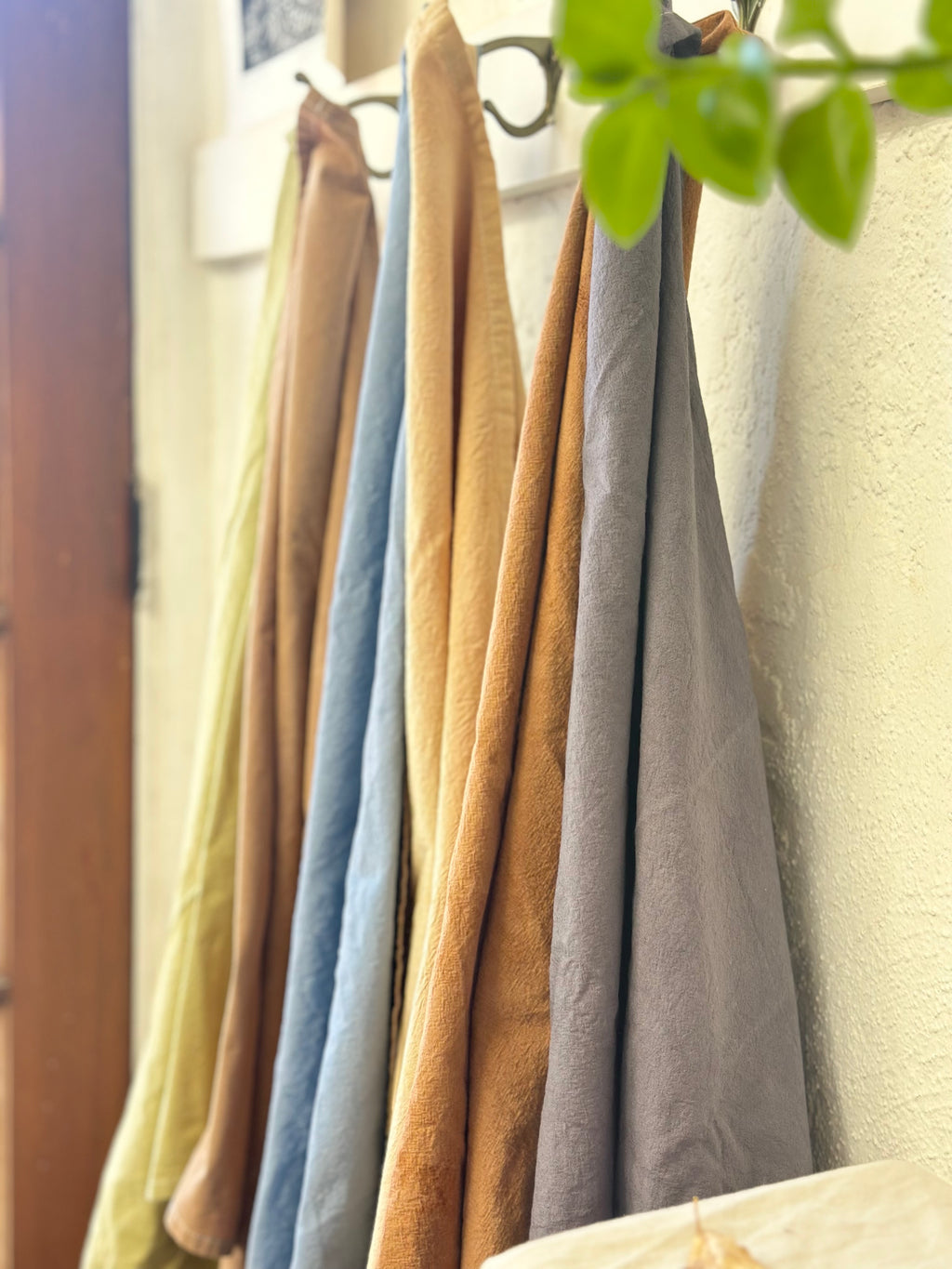 Kitchen Towels - organic cotton & plant dyed - Terracotta