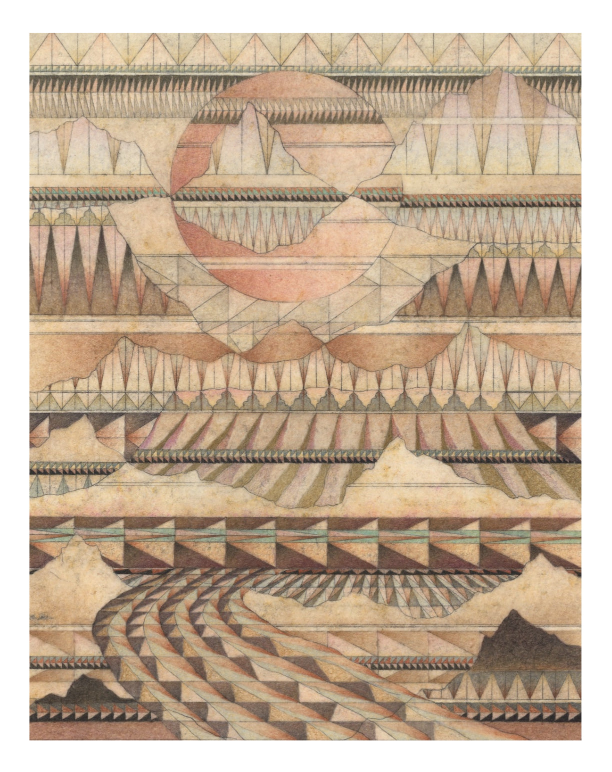 En Route to Santa Fe - Print