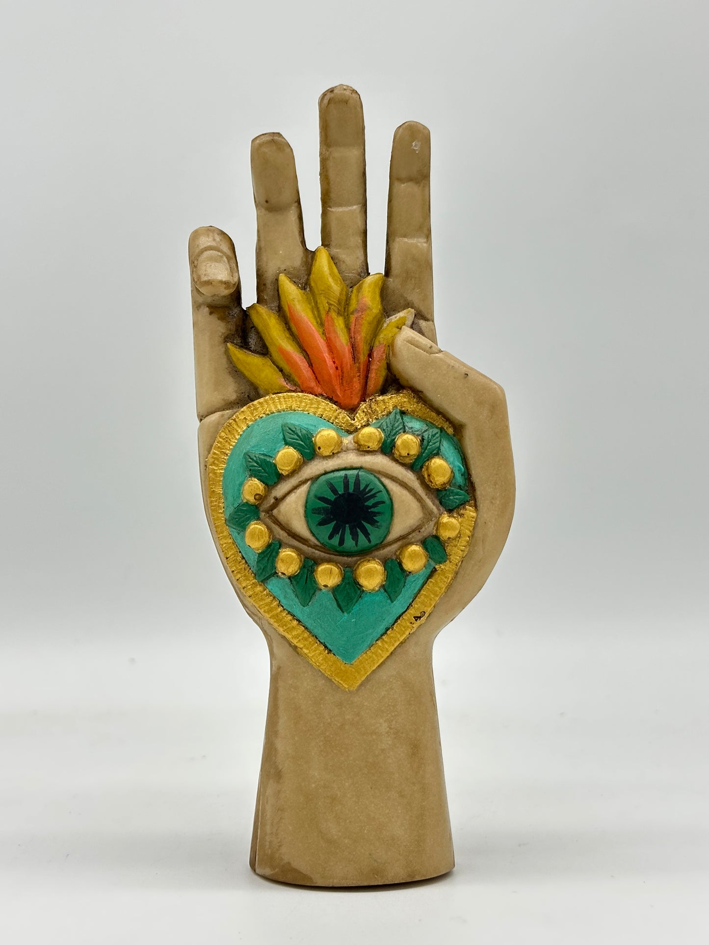 Mano Corazon con Ojo - Turquoise