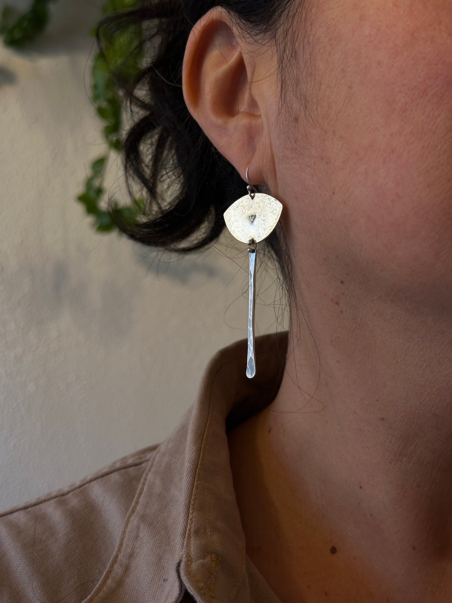 Eye drops - Sterling Silver and brass