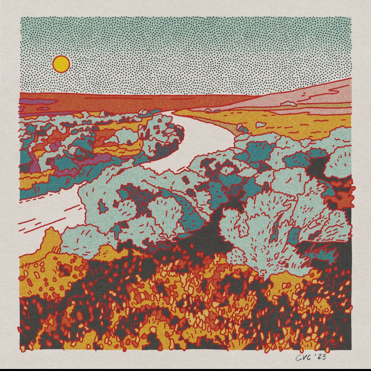 Desert Mountain #40 - 12 x 12 print