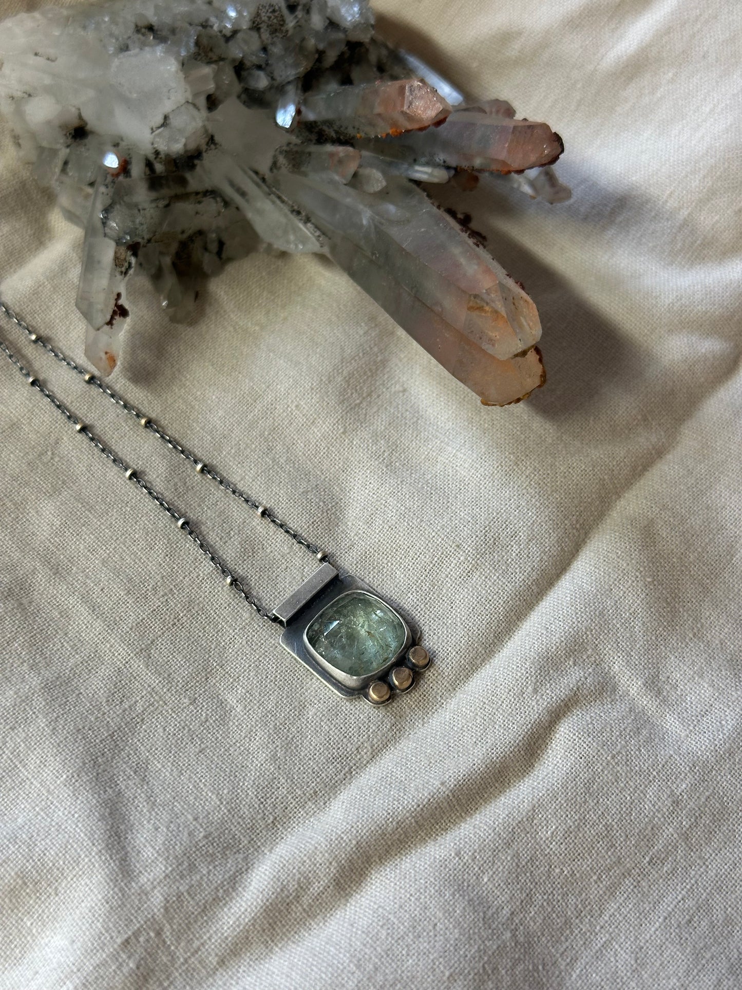 Prehnite Sunset Necklace