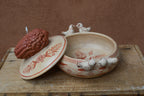 Bird Clay Bowl ~ with lid