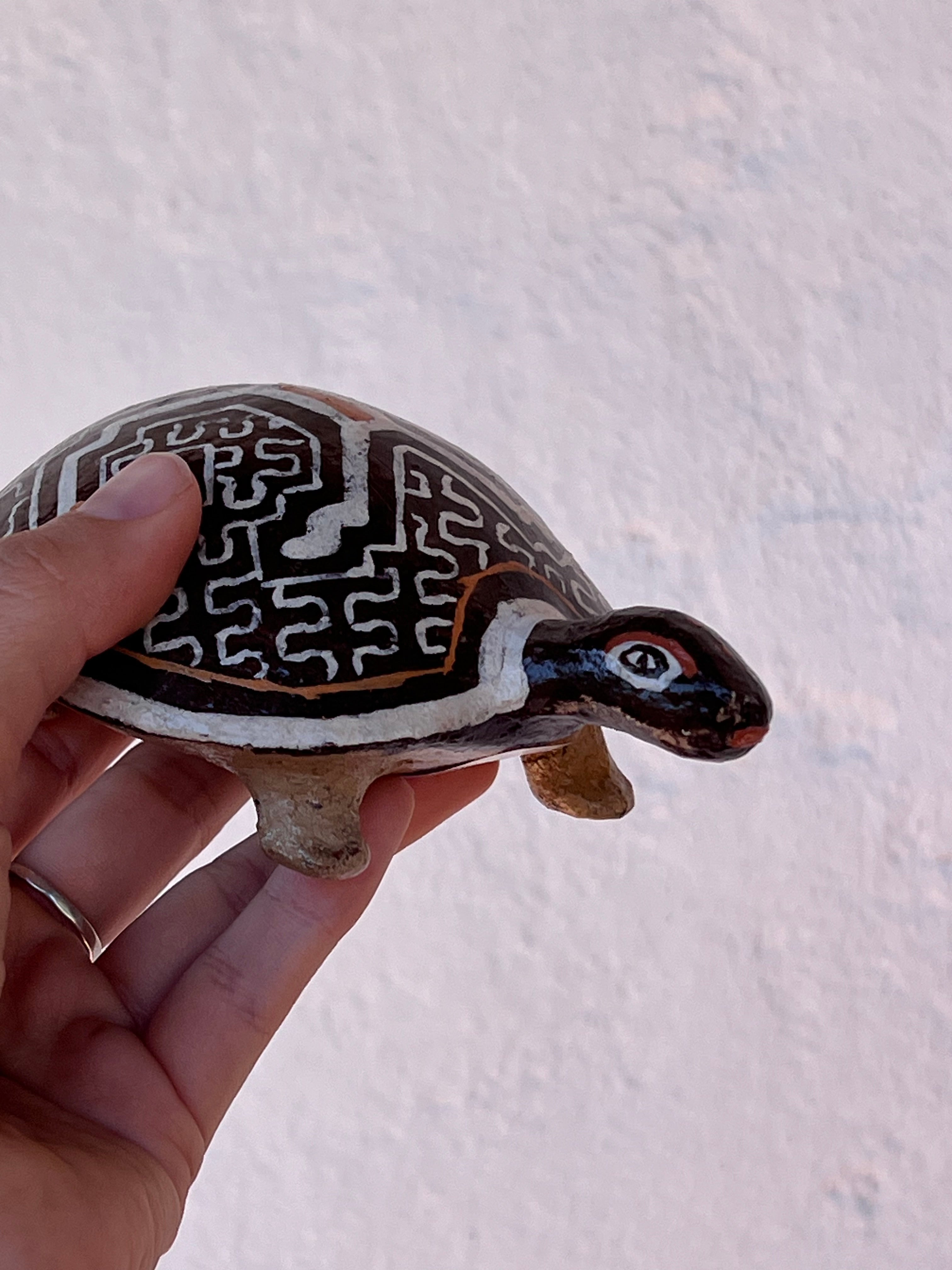 Shipibo Ceramic Turtle - three versions