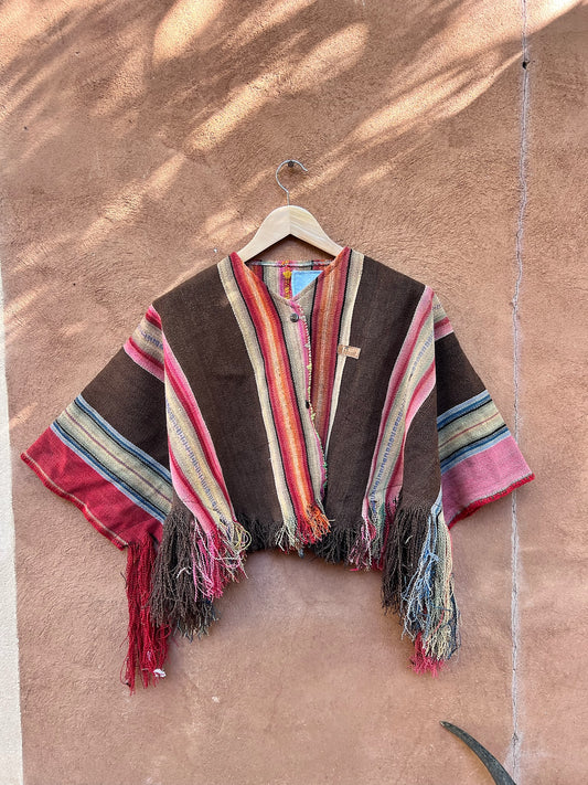 Upcycled Fringe Jacket ~ Cropped and three quarters sleeves