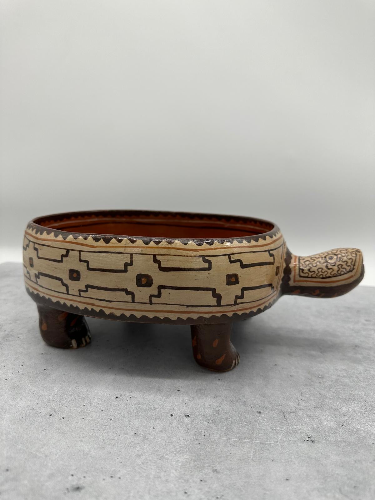 Shipibo Ceramic Turtle bowl