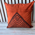Square Pillowcases ~ Natural dyed and Hand painted.