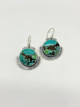 Load image into Gallery viewer, Blue Moon Turquoise earrings - Sterling Silver
