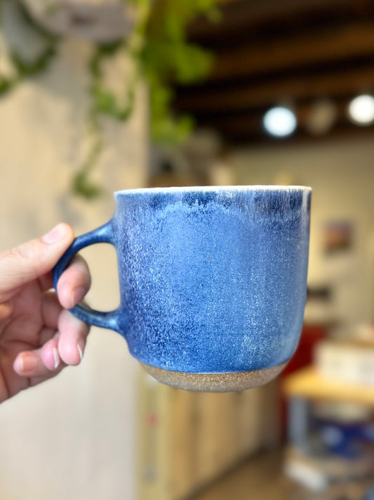 Mug ~ denim blue matte + white satin interior
