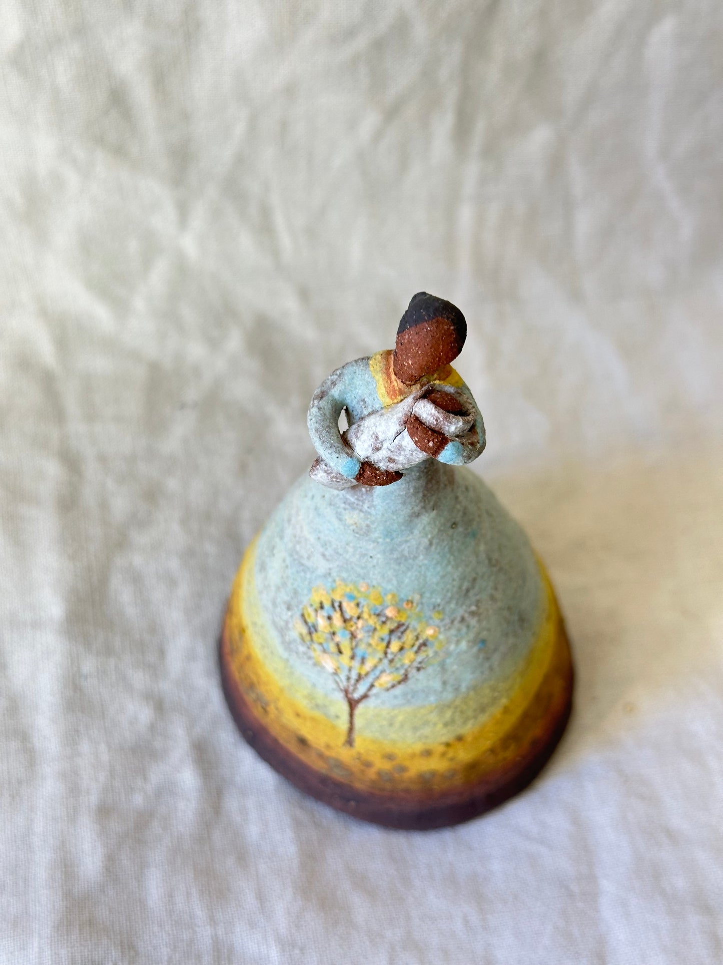 Dancer Bell - sunset dress with baby