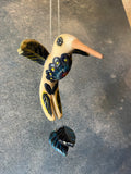 Long Tail Hummingbird - blue Wings