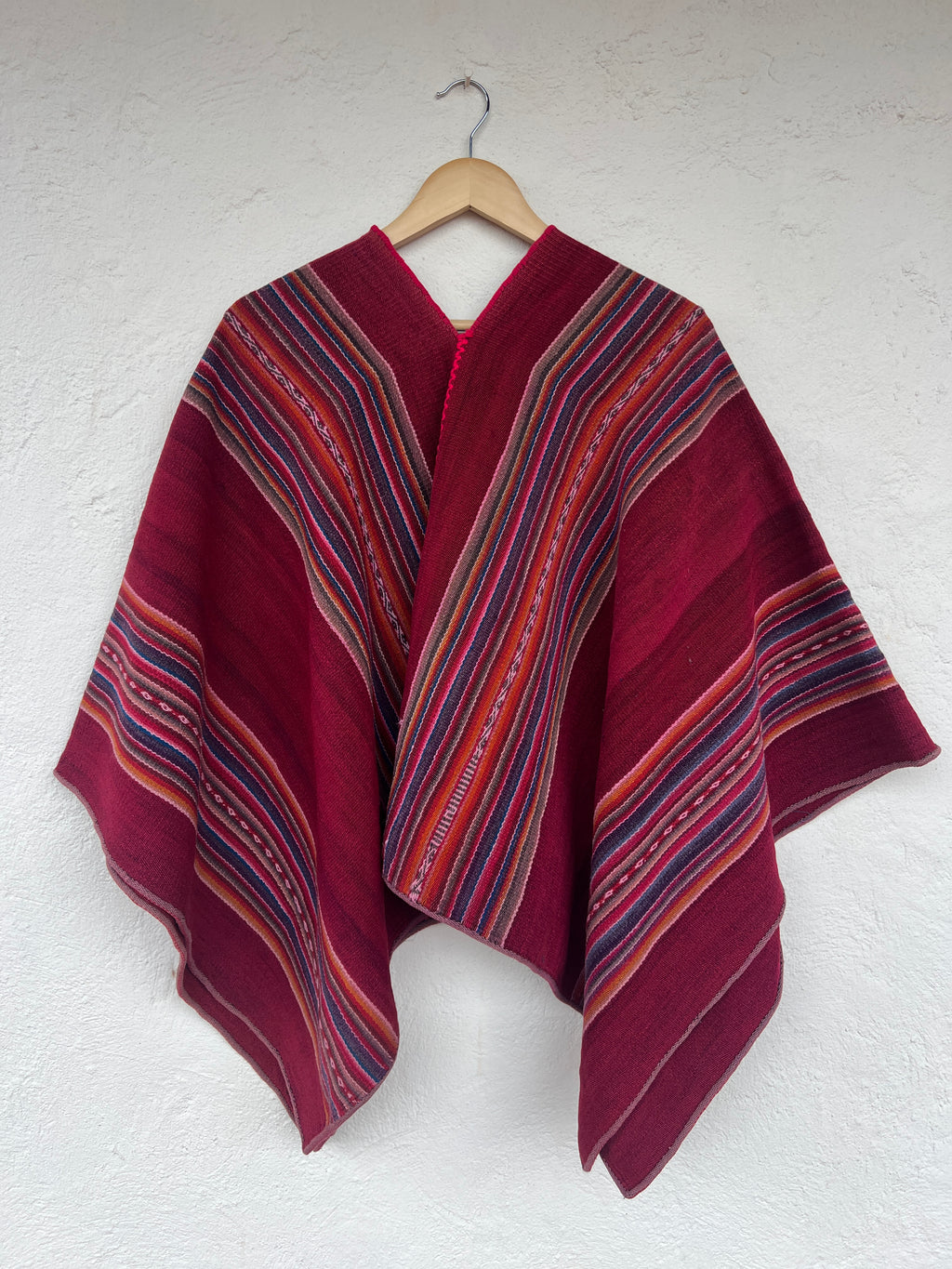 Handwoven Wool Poncho