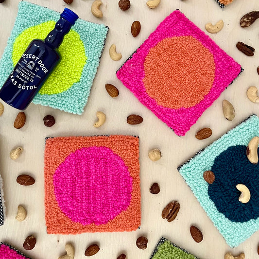Coasters - Pink & neon melon