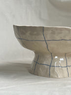 Blue Crayon - Stoneware Pedestal Bowl - 2 sizes