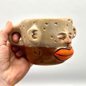 Face Mugs - Red Mexican Clay