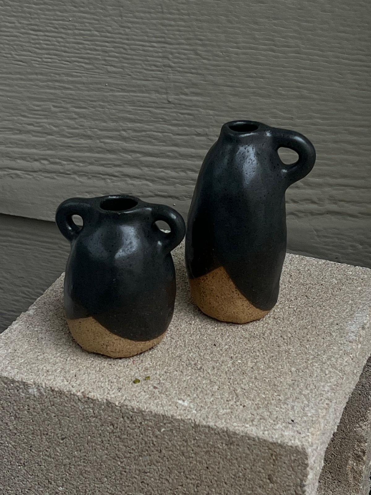 Charcoal Bud Vases - Two sizes