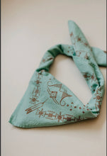 Load image into Gallery viewer, Plant dyed folk bandana ~ premium organic cotton made in USA
