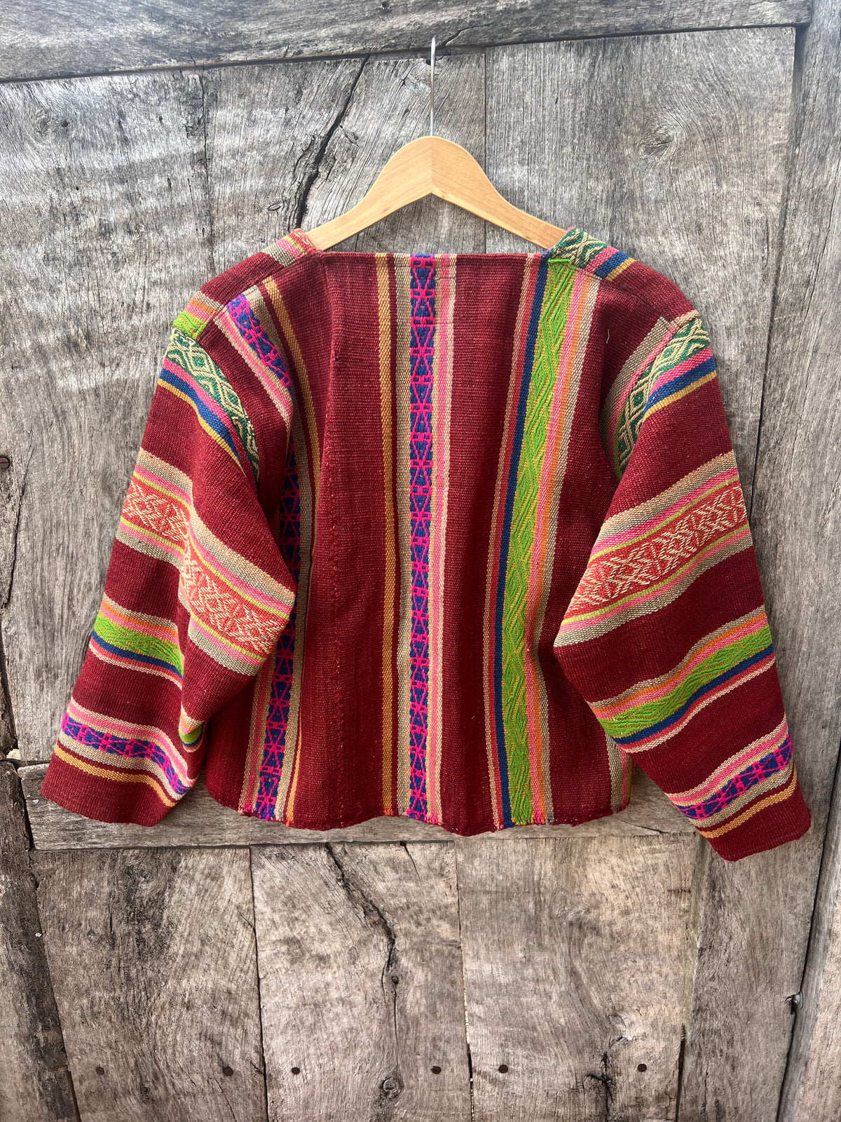 Upcycled Bomber Jacket - Antique Alpaca Textile