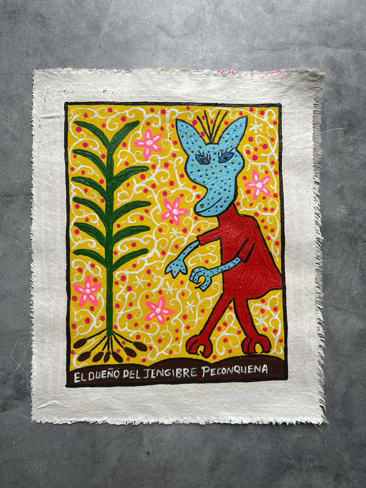 Painting by Lastenia Canayo - El Dueño del Jengibre