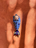 Blue Wawa with fish tail ~ Small ~ art wall sculpture