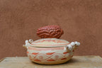 Bird Clay Bowl ~ with lid
