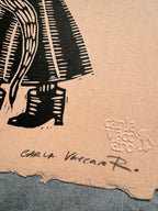 Diabla Corazon - Lino Print 11" x 8"