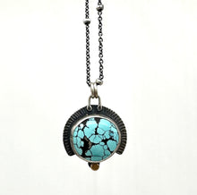 Load image into Gallery viewer, Kingman Turquoise Solitaire Necklace
